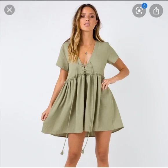 imxxxdark green dress The Opal Mid-Length Dress Hazel Floral / S main image 0